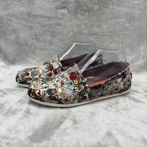 Bobs for Dogs From Skechers Women's Size 6.5 Dog and Cat Print  Slip-On Shoes